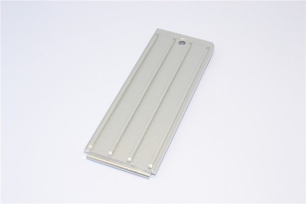 Traxxas Revo, Revo 3.3 Aluminum Batteries Box Bottom Shelf With Screw - 1 Pc Set Silver