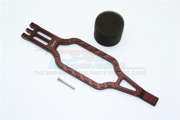 Traxxas TRX-4 Trail Defender Crawler Aluminum Battery Hold-Down - 3Pcs Set Brown