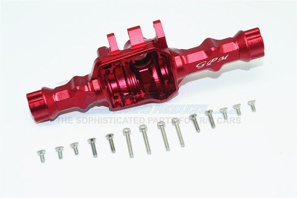 Traxxas TRX-4 Trail Defender Crawler Aluminum Rear Gear Box (Without Cover) - 1 Set Red