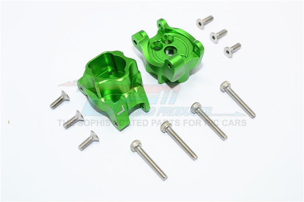 Traxxas TRX-4 Trail Defender Crawler Aluminum Rear Gear Box Mounts - 1Pr Set Green