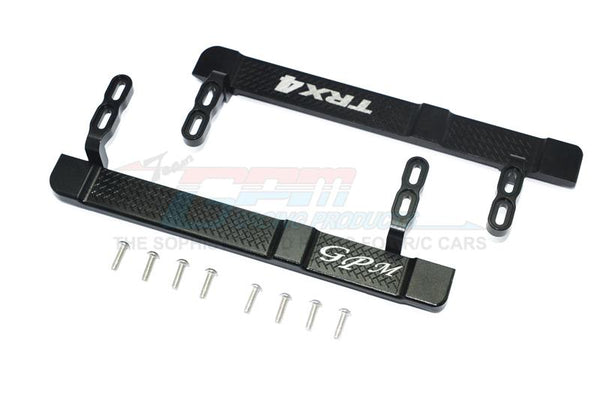 Traxxas TRX-4 Trail Defender Crawler Aluminum Side Steps - 1Pr Set Black