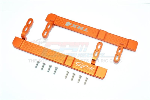Traxxas TRX-4 Trail Defender Crawler Aluminum Side Steps - 1Pr Set Orange