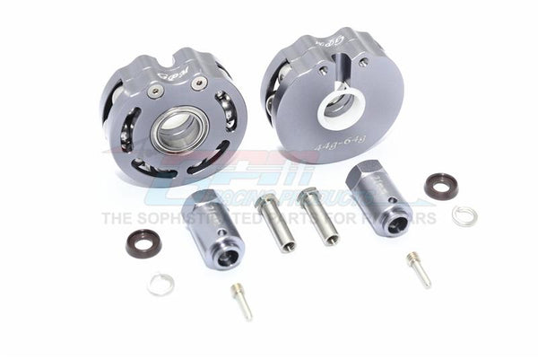 Traxxas TRX-4 Trail Defender Crawler Aluminum Pendulum Wheel Knuckle Axle Weight + 21mm Hex Adapter - 1Pr Set Gray Silver