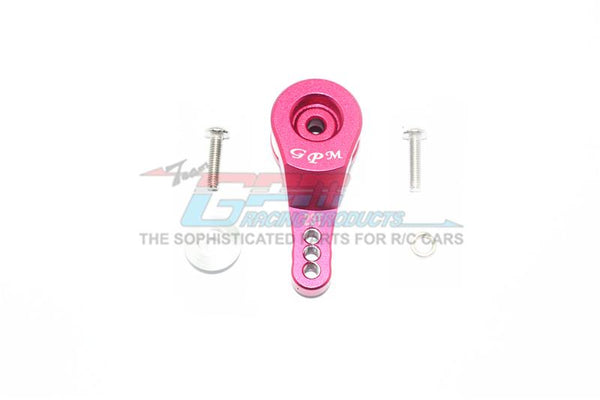 Traxxas TRX-4 Defender / Tactical Unit / Ford Bronco Aluminum 23T Servo Horn With Built-In Spring (3 Positioning Holes) - 1Pc Set Red