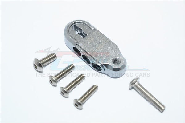 Traxxas TRX-4 Trail Defender Crawler Aluminum Adjustable Servo Horn (20-25mm) - 1 Set Gray Silver