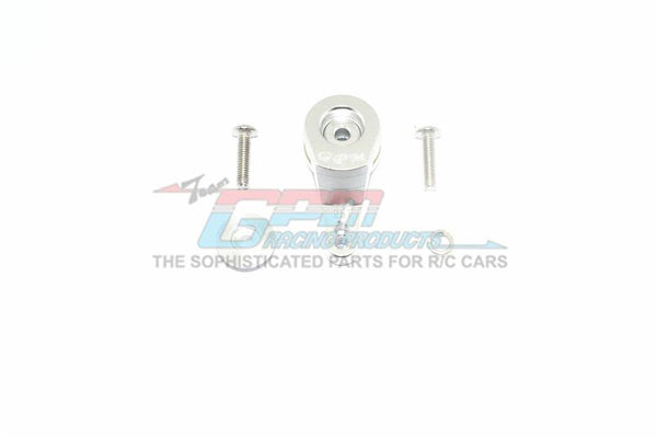 Traxxas TRX-4 Defender / Tactical Unit / Ford Bronco Aluminum 25T Servo Horn With Built-In Spring (2 Positioning Holes) - 1Pc Set Silver