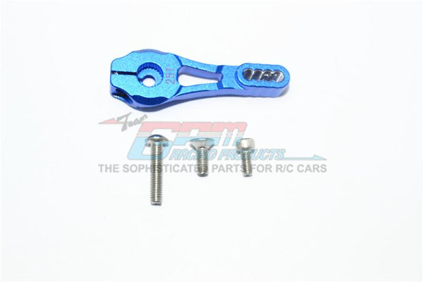 Traxxas TRX-4 Trail Defender Crawler Aluminum Servo Horn 25T (4 Positioning Holes) - 1Pc Set Blue