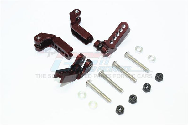 Traxxas TRX-4 Trail Defender Crawler Aluminum Adjustable Front And Rear Damper Mount - 4Pc Set Brown