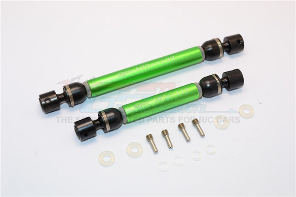 Traxxas TRX-4 Trail Defender Crawler Aluminum + Steel Front / Rear CVD Main Shafts - 1Pr Set Green
