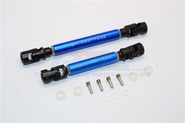 Traxxas TRX-4 Trail Defender Crawler Steel Adjustable Main Shaft With Aluminum Body - 1Pr Set Blue