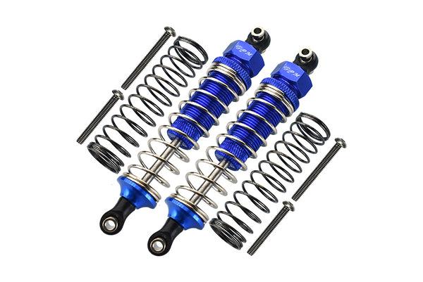 Traxxas TRX-4 Trail Defender Crawler / TRX-6 Mercedes-Benz G63 Aluminum Front/Rear Adjustable Spring Dampers - 1Pr Set Blue