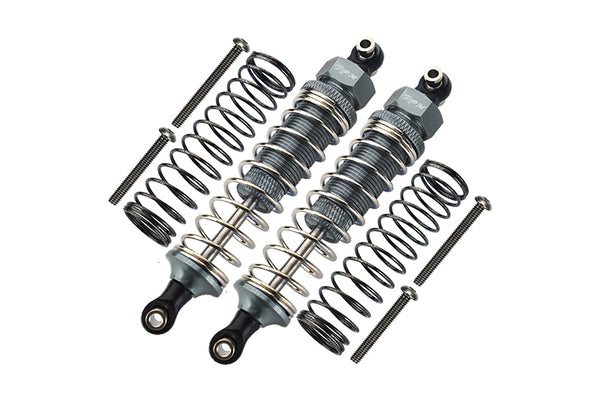 Traxxas TRX-4 Trail Defender Crawler / TRX-6 Mercedes-Benz G63 Aluminum Front/Rear Adjustable Spring Dampers - 1Pr Set Gray Silver