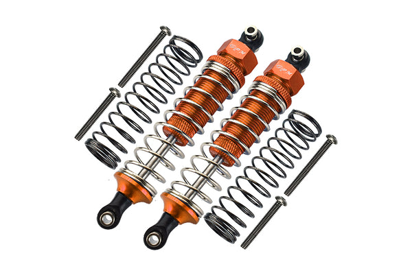 Traxxas TRX-4 Trail Defender Crawler / TRX-6 Mercedes-Benz G63 Aluminum Front/Rear Adjustable Spring Dampers - 1Pr Set Orange