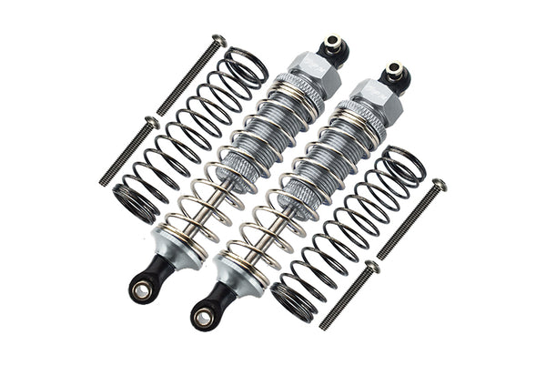 Traxxas TRX-4 Trail Defender Crawler / TRX-6 Mercedes-Benz G63 Aluminum Front/Rear Adjustable Spring Dampers - 1Pr Set Silver