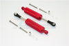 Traxxas TRX-4 Trail Defender Crawler Aluminum Front/Rear Internal Shocks (Reticulated Pattern) - 1Pr Set Red