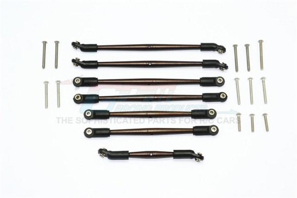 Traxxas TRX-4 Trail Defender Crawler Spring Steel Adjustable Upper & Lower Suspension Links - 7Pcs Set