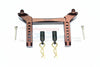 Traxxas TRX-4 Trail Defender Crawler Aluminum Front Body Mount & Post - 1 Set Brown