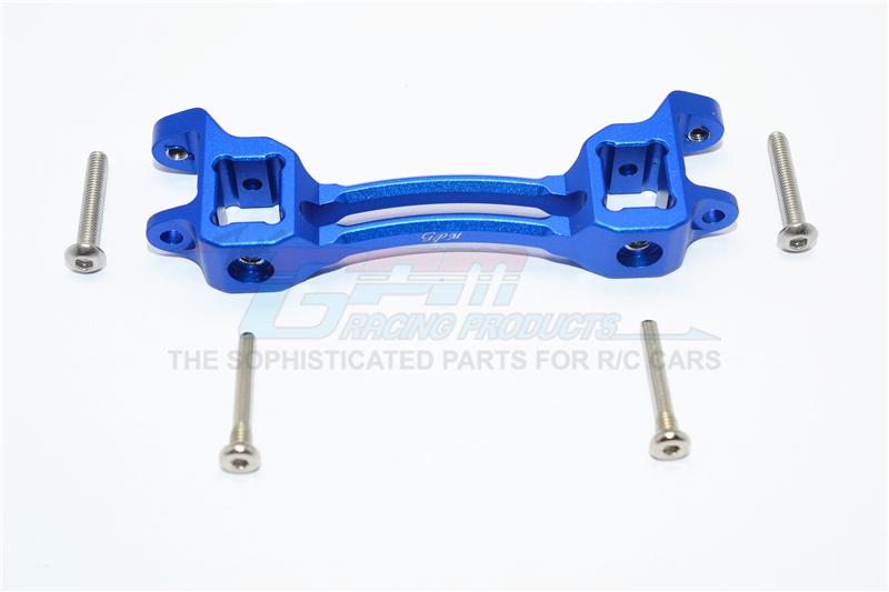Traxxas TRX-4 Trail Defender Crawler Aluminum Front/Rear Body Post Mount - 1Pc Set Blue
