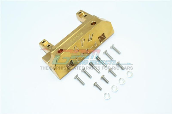 Traxxas TRX-4 Defender / TRX-4 Tactical Unit Brass Front Bumper Mount (200G) - 1Pc Set