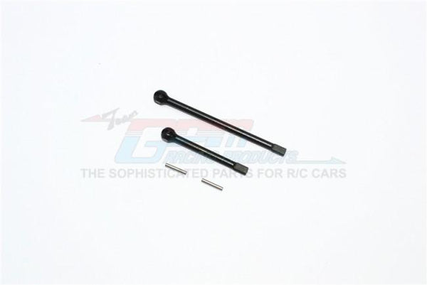 Traxxas TRX-4 Trail Defender Crawler Steel #45 Dogbone For Front CVD - 2Pcs Set Black