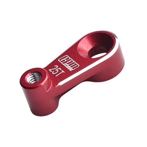Aluminum 7075-T6 Servo Horn 25T For Traxxas 1:18 TRX4M Ford Bronco Crawler 97074-1 / TRX4M Land Rover Defender 97054-1 Upgrades - Red