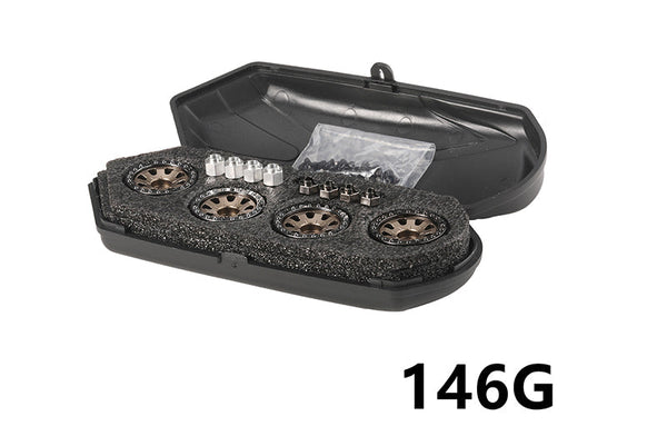 Aluminum 1-Inch Beadlock Wheel Rims Set (8 Poles) For