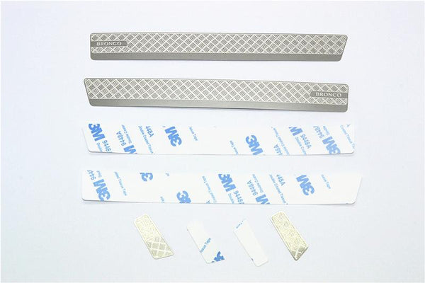 R/C Scale Accessories : Stainless Steel Slip Proof Tread For TRX-4 Ford Bronco (82046-4) - 4Pc Set