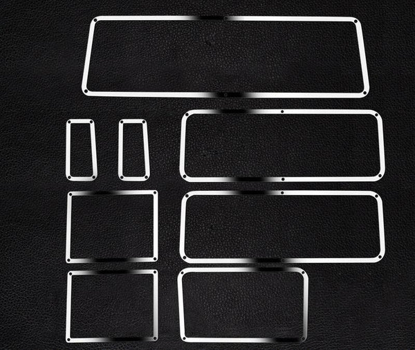R/C Scale Accessories : Stainless Steel Window Frame For TRX-4 Trail Defender Crawler - 8Pc Set