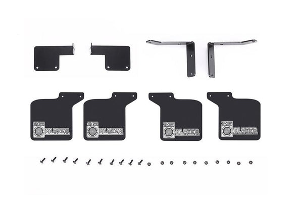 R/C Scale Accessories : Front & Rear Skid Plate For Traxxas TRX-4 Chevrolet K5 Blazer (82076-4) - 28Pc Set Black