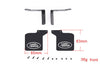R/C Scale Accessories : Front & Rear Skid Plate For Traxxas TRX-4 Trail Defender Crawler - 28Pc Set Black