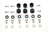 Traxxas TRX-6 Mercedes-Benz G63 (88096-4) Aluminum Hex Adapters 9mm Thick - 30Pc Set Black