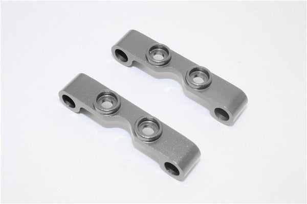 Tamiya TT-01 Aluminum Front/Rear Upper Arm Mount - 1Pr Gray Silver