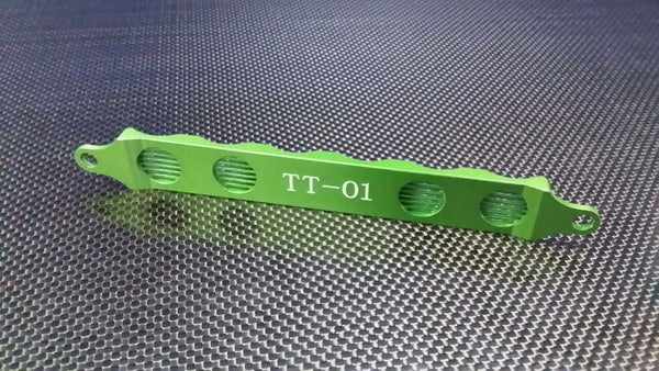 Tamiya TT-01 & TT-01D Aluminum 6 Cells Battery Hold Down Strap - 1Pc Green