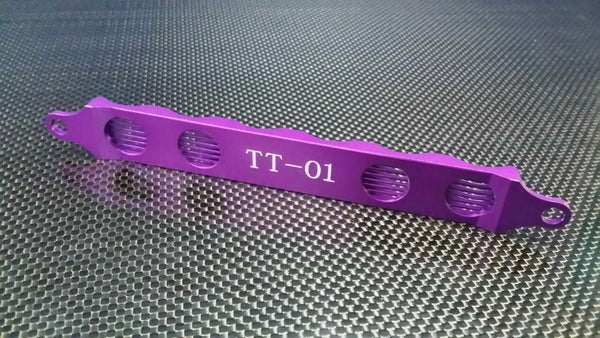Tamiya TT-01 & TT-01D Aluminum 6 Cells Battery Hold Down Strap - 1Pc Purple