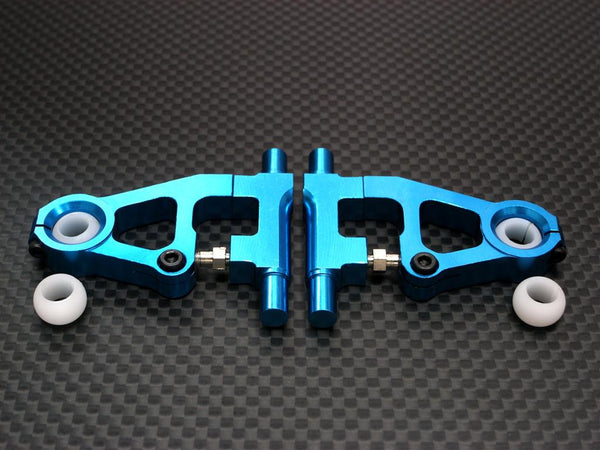 Tamiya TT-01D, TT-01 XB Pro Aluminum Front Upper Arm - 1Pr (Drift) Blue