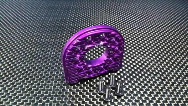 Tamiya TT-02 Aluminum Adjustable Motor Mount (For 16T-25T) - 1Pc Purple