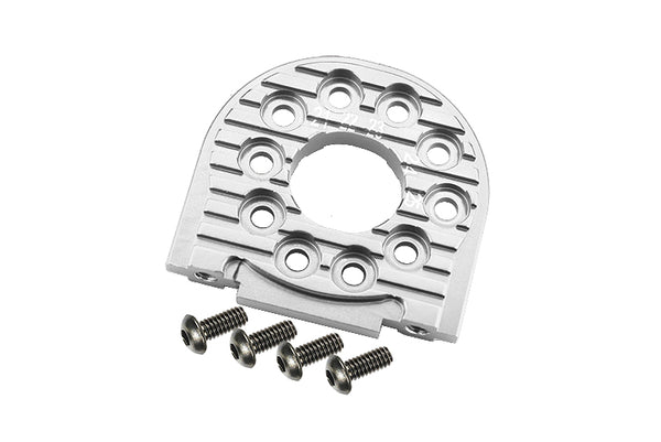 Tamiya TT-02 Aluminum Adjustable Motor Mount (For 16T-25T) - 1Pc Silver
