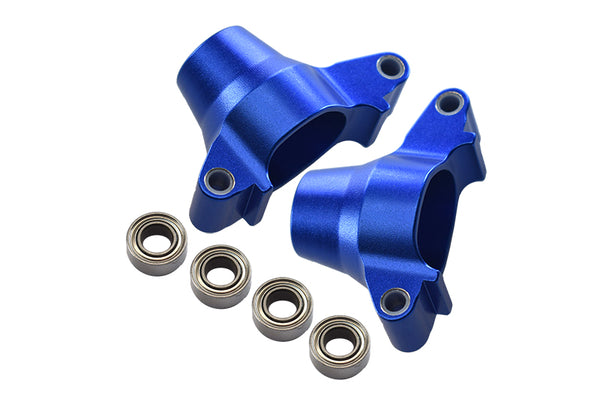 Tamiya TT-02 Aluminum Rear Knuckle Arm With Bearing - 1Pr Set Blue
