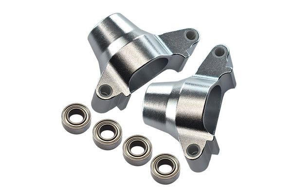 Tamiya TT-02 Aluminum Rear Knuckle Arm With Bearing - 1Pr Set Silver