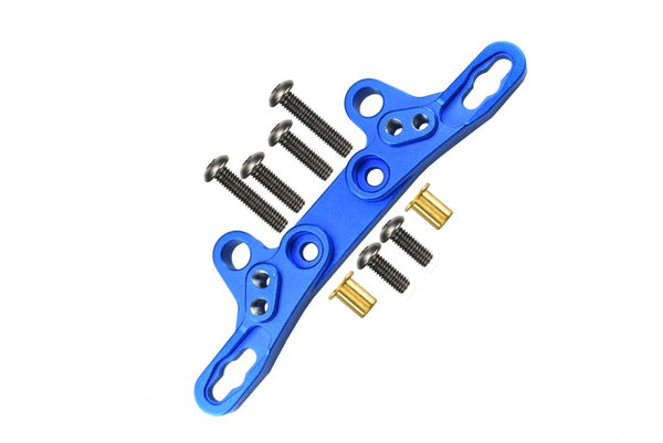 Tamiya TT-02 Aluminum Front/Rear Damper Plate - 1Pc Blue