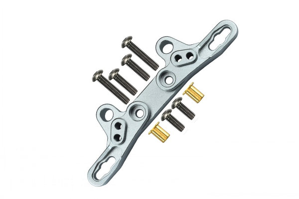 Tamiya TT-02 Aluminum Front/Rear Damper Plate - 1Pc Silver