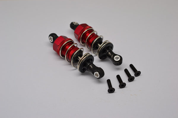 Tamiya TT-02 Aluminum Front/Rear Adjustable Plastic Ball Top 53mm Damper - 1Pr Red