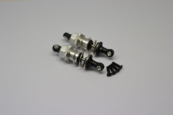 Tamiya TT-02 Aluminum Front/Rear Adjustable Plastic Ball Top 53mm Damper - 1Pr Silver