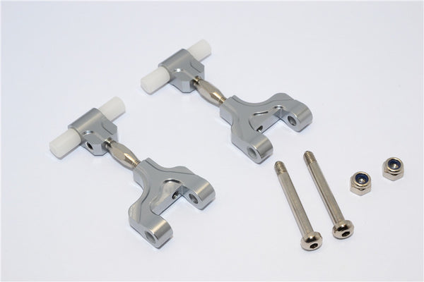 Tamiya TT-02 Aluminum Rear Adjustable Upper Arm - 1Pr Gray Silver