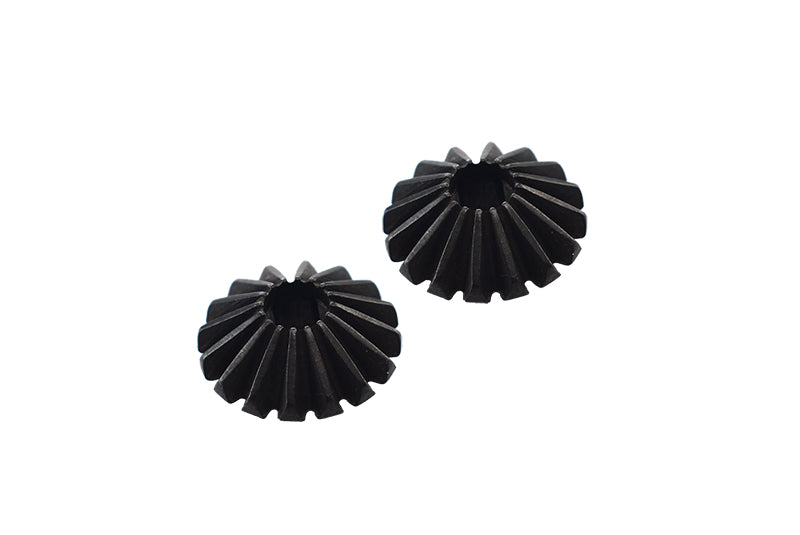 Tamiya TT-02 & TT-02B Steel Large Bevel Gear - 2Pcs Black