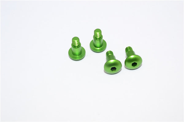 Tamiya DF02 & TT02B Aluminum King Pin Screws - 4 Pcs Set Green