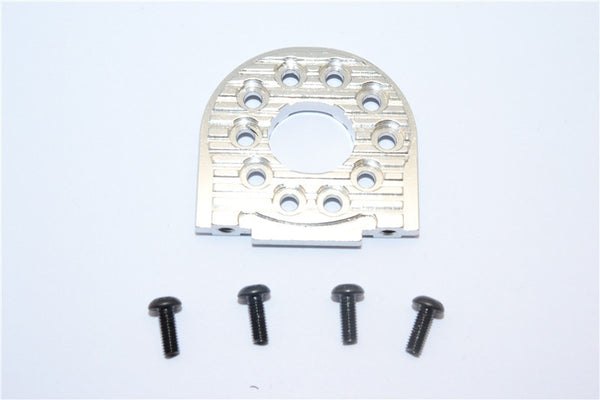 Tamiya TT-02B & TT-02 Aluminum Adjustable Motor Mount (For 16T-25T) - 1Pc Silver