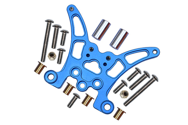 Tamiya TT02B Aluminum Rear Damper Plate - 1Pc Blue