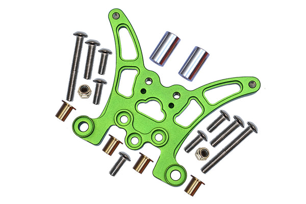 Tamiya TT02B Aluminum Rear Damper Plate - 1Pc Green