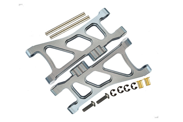 Tamiya TT02B Aluminum Rear Lower Arm - 1Pr Gray Silver